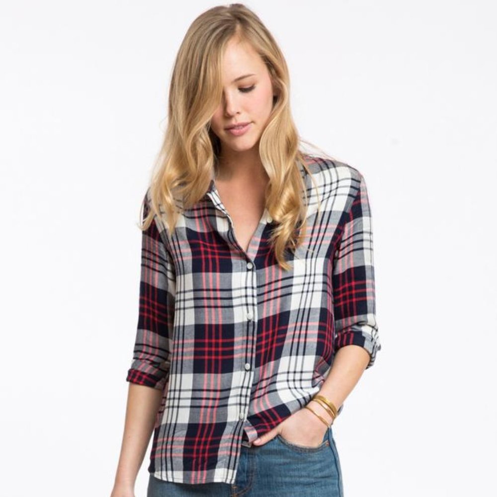 MARINE LAYER Anita Plaid Button Down